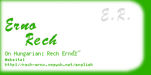 erno rech business card